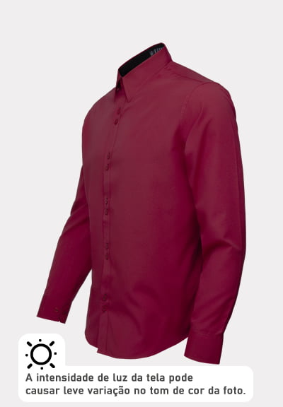 Camisa social best sale slim vermelha